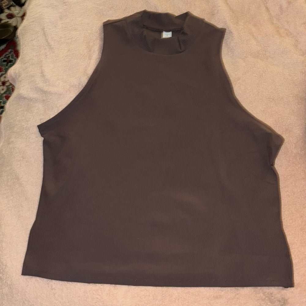 old navy mock turtle neck tank top